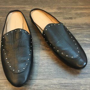 Banana Republic Black Demi-Studded Black Loafers